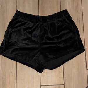 Iris Women's Chic Black Velvet Shorts